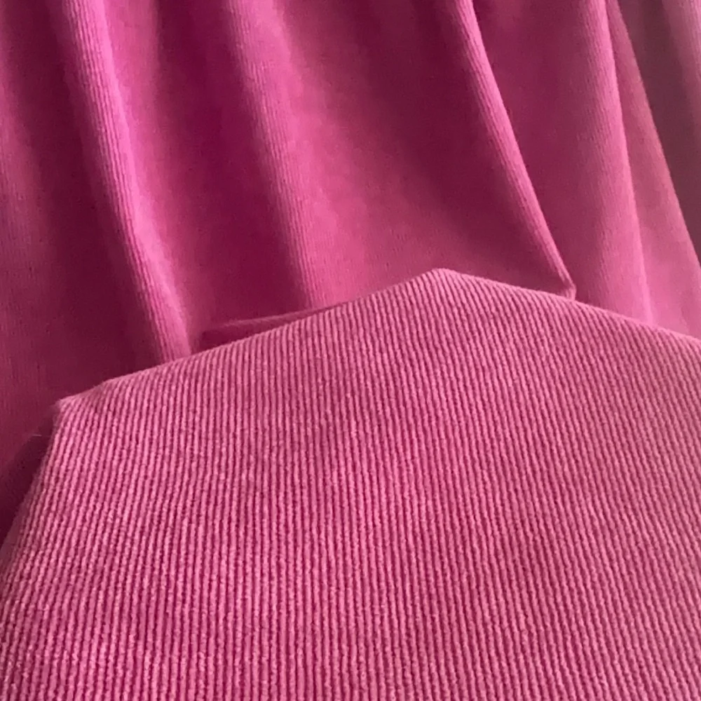 Entro Bright Pink Corduroy-Effect Collared Top